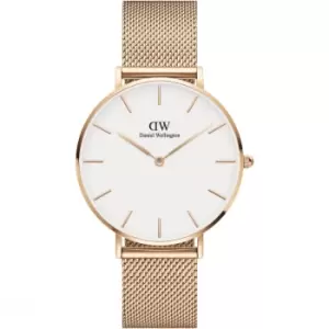 Daniel Wellington Petite Melrose Watch with white dial