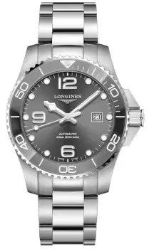 LONGINES L37824766 HydroConquest 43mm Grey Ceramic Bezel Watch