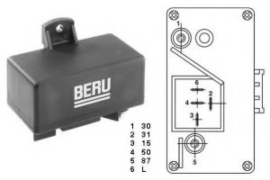 Beru GR066 / 0201010066 Glow Plug Control Unit Replaces 116 61 96 016 00