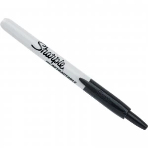 Sharpie Retractable Fine Tip Permanent Marker Pen Black Pack of 1