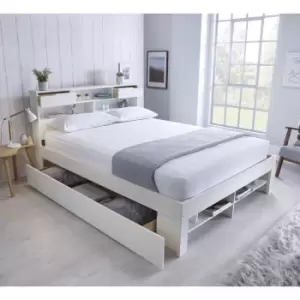 Bedmaster - Fabio Wooden Bed White King Size