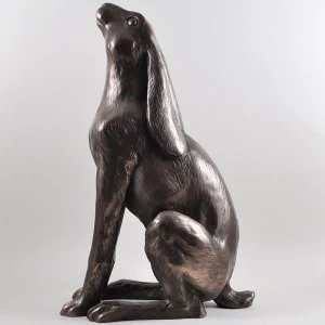 Moonbeam Hare XL by Harriet Glen Cold Cast Bronze Sculpture