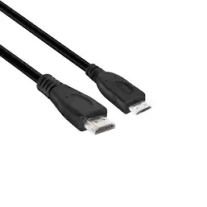 club3D HDMI Cable HDMI-Mini-C plug, HDMI-A plug 1m Black CAC-1350 HDMI cable