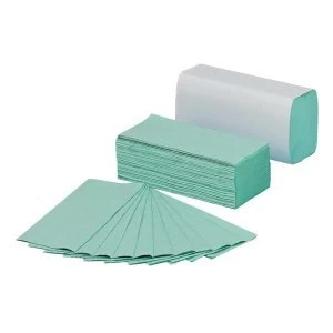 5 Star Facilities C Fold Hand Towels One Ply Recycled Sheet Size 230x310mm 144 Towels Per Sleeve Green Pack of 20
