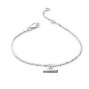 Rachel Jackson London Silver Mini T-Bar Bracelet