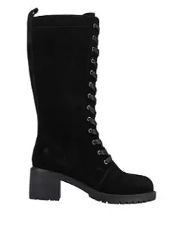 Hush Puppies Frankie Lace Knee Boot - Black, Size 5, Women