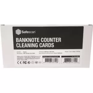 Safescan Cleaning cards, for money counting machines 2210, 2250, 2650, 2265, 2665-S, 2685-S and 2985-SX, pack of 15