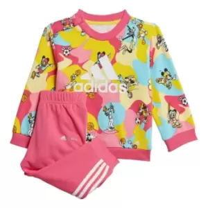 adidas x Disney Mickey Mouse Jogger Set Kids - Bliss Pink / Impact Yellow / B