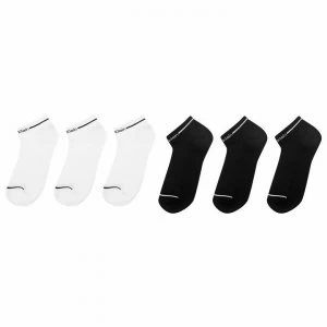 Calvin Klein 6 Pack Trainer Socks Ladies - Black/Wht Asst