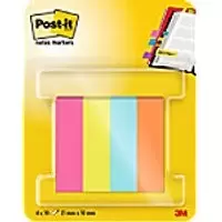 Post-it Page Markers 670-4-POP Blue, Green, Orange, Pink 1.5 x 5 (W x H) cm
