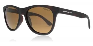 North Beach Croaker Sunglasses Matt Brown Brown Polarised 52mm