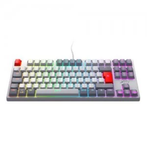 Xtrfy K4 TKL RGB RETRO keyboard USB Gray White