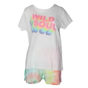 Forever Dreaming Womens/Ladies Wild Soul Pyjama Set (M) (White/Multicoloured)