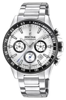 Festina F20560/1 Mens Chronograph Silver Dial Stainless Watch