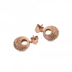 Quest Filigree Circle Rose Gold Earrings DE658