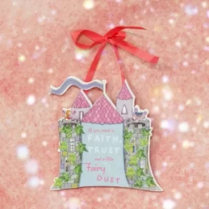 Magical Fairy Castle Hanging Plaque