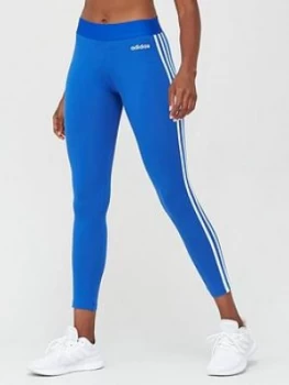 Adidas Essentials 3 Stripe Leggings - Blue