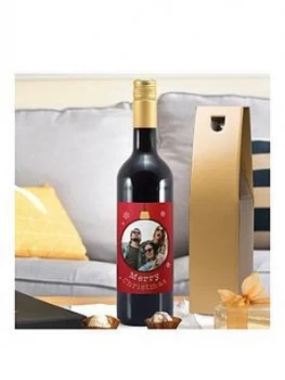 Merry Christmas Personalised Photo Mulled Wine
