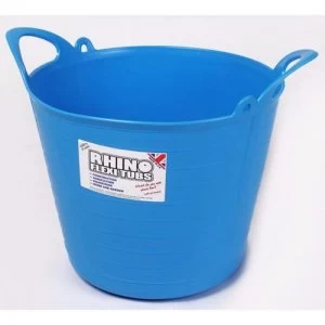 Rhino 26L Heavy Duty Flexi Flexible Garden Container Storage Bucket Tub - Blue