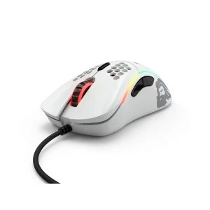 Glorious PC Gaming Race Model D USB RGB Optical Gaming Mouse - Matte White