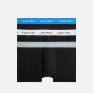 Calvin Klein 3 Pack Cotton-Blend Low-Rise Trunks - XL