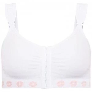 Theya Healthcare Peony Bamboo Front Fastening Post Surgery Bra - White