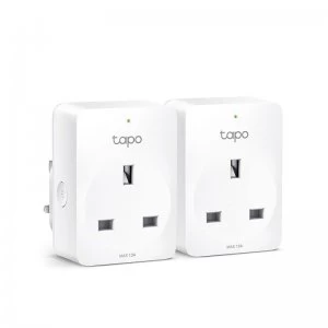 TP Link Tapo P100 WiFi Smart Plug Twin Pack - Works With Alexa and Goo