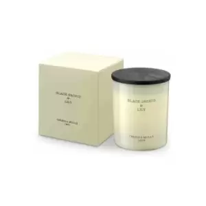 Cereria Molla Boutique Candle in Jar Round 3 Wick Candle, Wax plant Pillar Candle Jar, Raspberry and Black Vanilla
