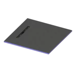 Blue Square Wet Room Shower Tray with End Waste Position 900 x 900mm - Live Your Colour