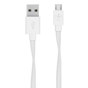 Belkin Flat Cable Micro USB White