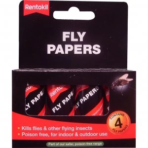 Rentokil Flypapers Pack of 4