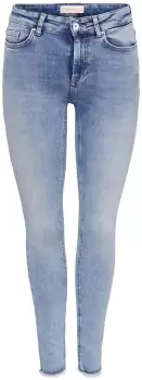 Only ONLBLUSH MID SK ANK RAW DNM REA694 NOOS Jeans blue
