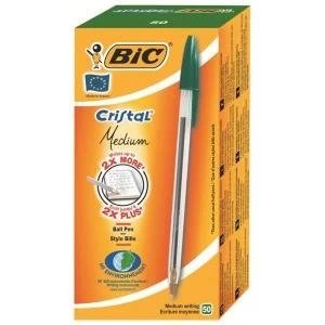 Original Bic Cristal Ballpoint Pen Green 8373629