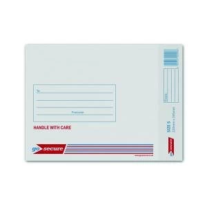 GoSecure Bubble Lined Envelope Size 5 205x260mm White Pack of 100