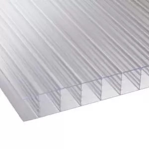 Corotherm Clear Polycarbonate Multiwall Multiwall Roofing Sheet (L)2.5M (W)700mm (T)25mm Of 5