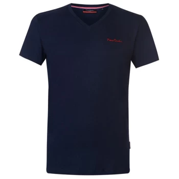 Pierre Cardin V Neck T Shirt Mens - Blue
