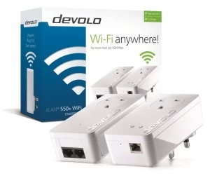 Devolo 550 Plus dLAN Powerline WiFi Adapter