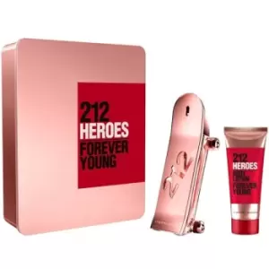 Carolina Herrera 212 Heroes Forever Young Gift Set 80ml Eau de Parfum + 100ml Body Lotion