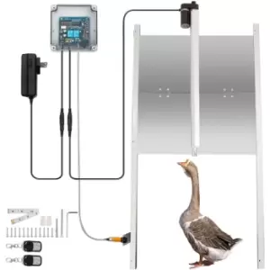 VEVOR Automatic Duck Door Opener Kits Induction, Automatic Chicken Coop Door Opener with Infrared Sensor, Duck Goose Door Opener to Avoid Chicken,