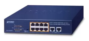 PLANET GSD-1008HP network switch Unmanaged Gigabit Ethernet...