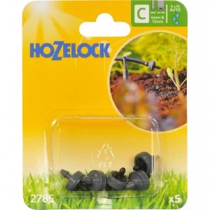 Hozelock CLASSIC MICRO End Line Pressure Compensating Dripper 5/32" / 4mm Pack of 5