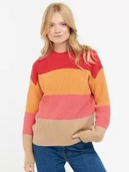 Barbour Ula Stripe Knitted Jumper - Multi, Size 12, Women