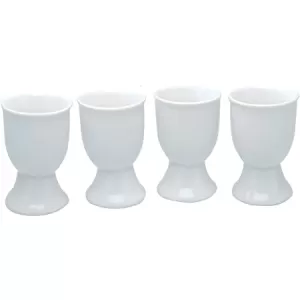 Chef Aid Plastic Egg Cup Set White Pack 4