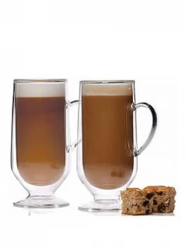 Kitchencraft Set Of 2 Double Walled Latte Glasses