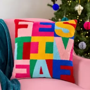 Festive-val Cushion Multicolour, Multicolour / 43 x 43cm / Polyester Filled
