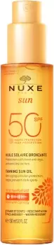Nuxe Sun Tanning Sun Oil for Face and Body SPF50 150ml