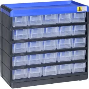 Allit 464620 Small parts container VarioPlus Pro 29/50 (W x H x D) 300 x 285 x 135mm Black, Blue