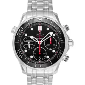 Seamaster Diver 300 M Co-Axial Chronograph 41.5mm Automatic Black Dial Steel Mens Watch