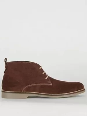 Barbour Barbour Consett Suede Three Eyelet Chukka Boots, Brown, Size 11, Men