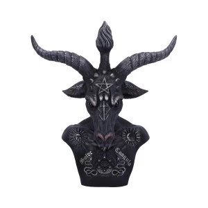 Celestial Black and Silver Baphomet Bust